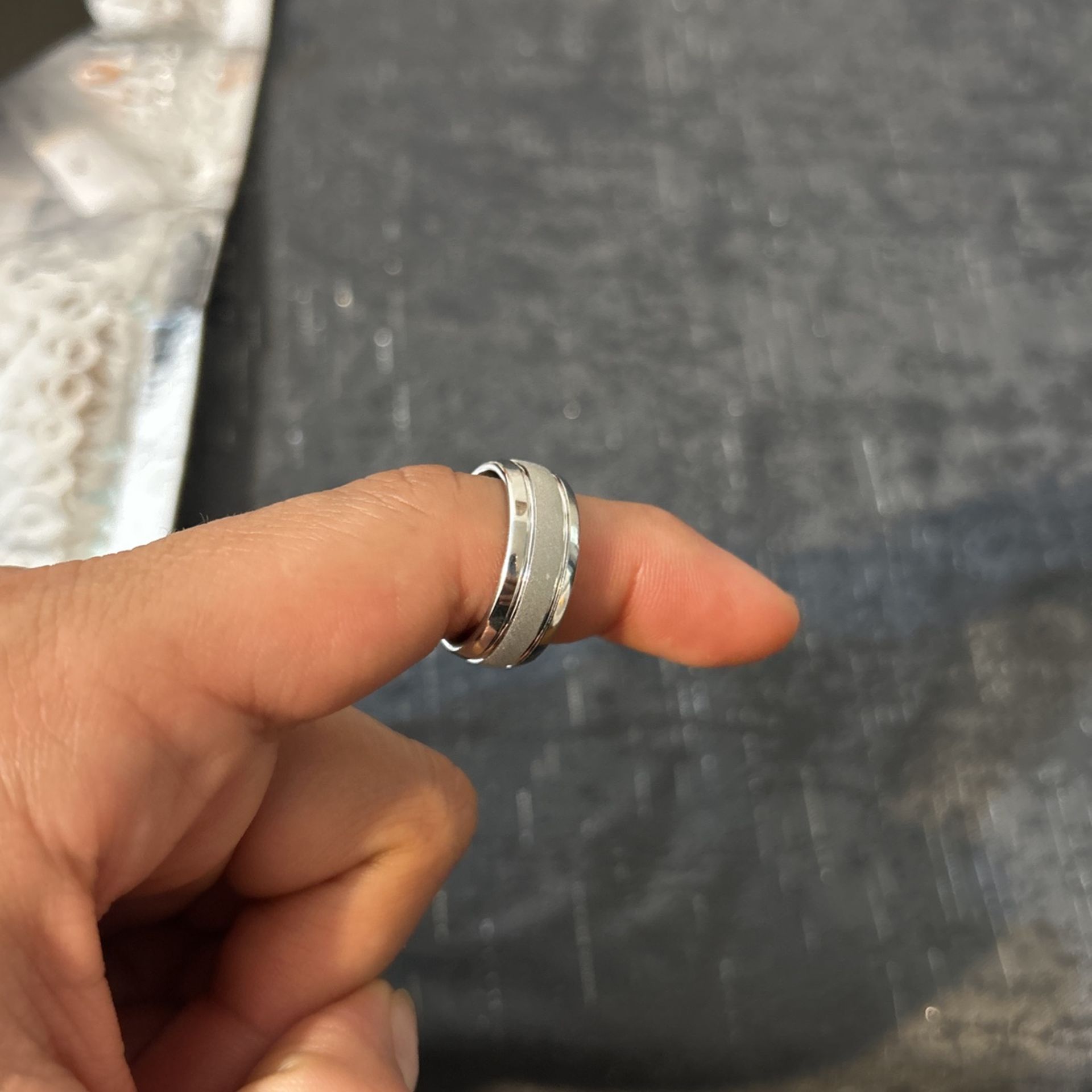 White Gold Tungsten Rings For Men - photo 5