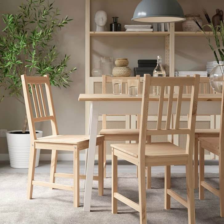 IKEA Pinntorp chairs, set of 4, plus IKEA Malinda cushions - photo 5