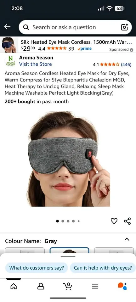 Aroma Season - Cordless Heated Eye Mask thumbnail