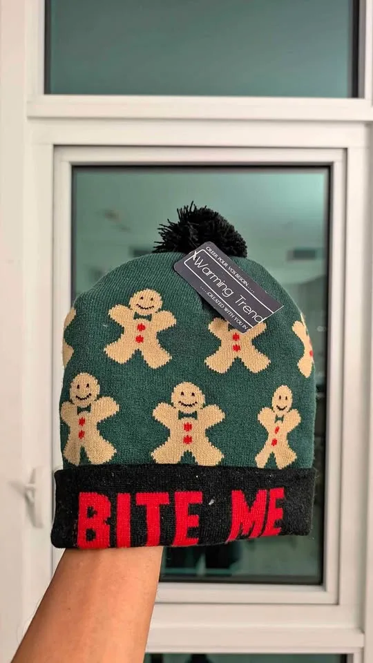 Unisex Toque Gingerbread Man - Bite Me thumbnail
