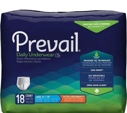 Prevail Absorbent Underwear, Pull On, Large thumbnail