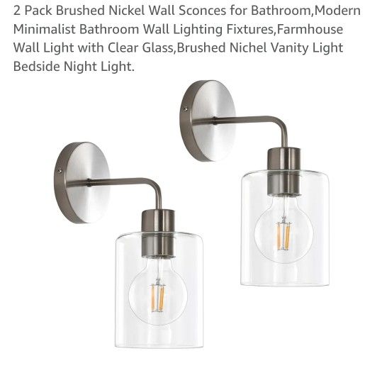 2 Pack Wall Lights