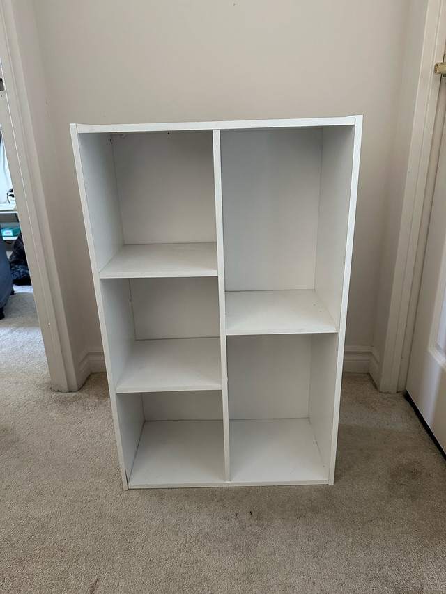 5- Cube Open Shelf, White