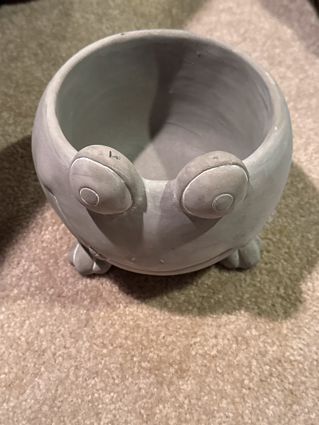 Frog outdoor planter
