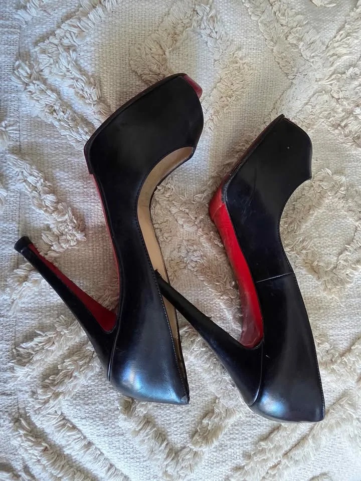 Well Loved Open Toe Red Bottom Louboutins image indicator(2)