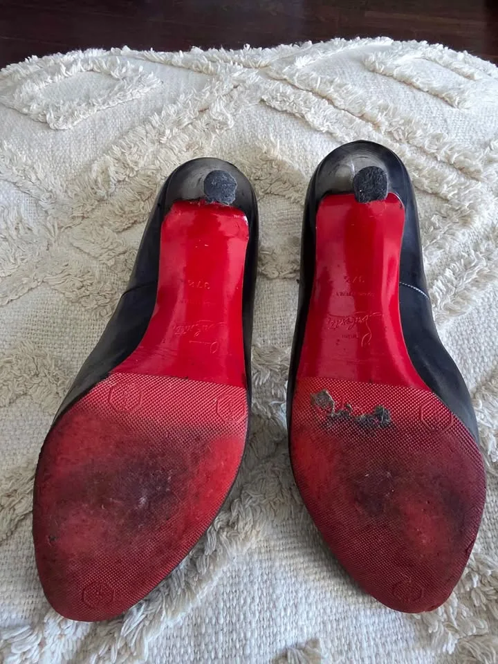 Well Loved Open Toe Red Bottom Louboutins image indicator(4)