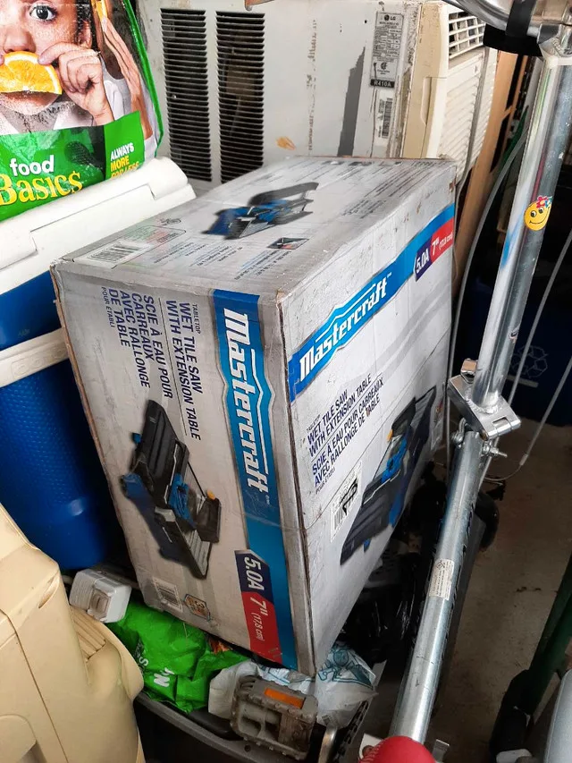 Mastercraft wet tile saw 7 in brand new image indicator(2)