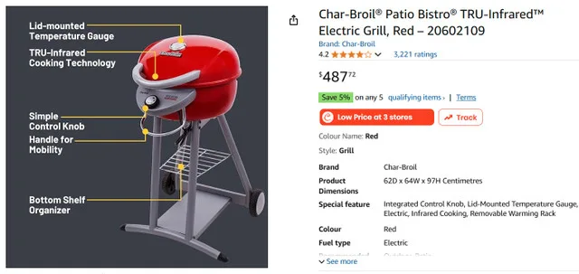 electric barbecue grill