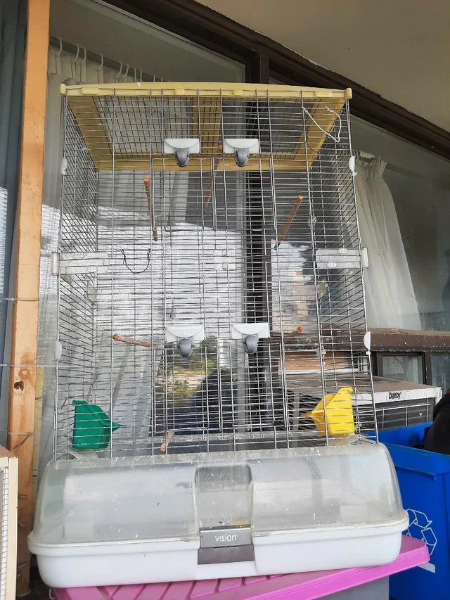 Vision Bird Cage for Large Birds, Double Height, Large Wire image indicator(2)