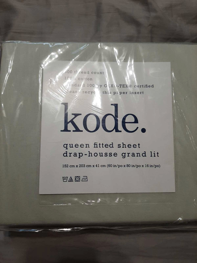 Kode300 Thread Count Cotton Fitted SheetQueenBlush