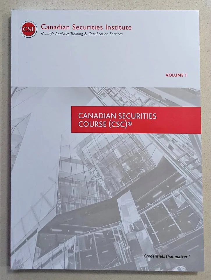 Canadian Securities Course (CSC)® – Volume 1 & 2 thumbnail
