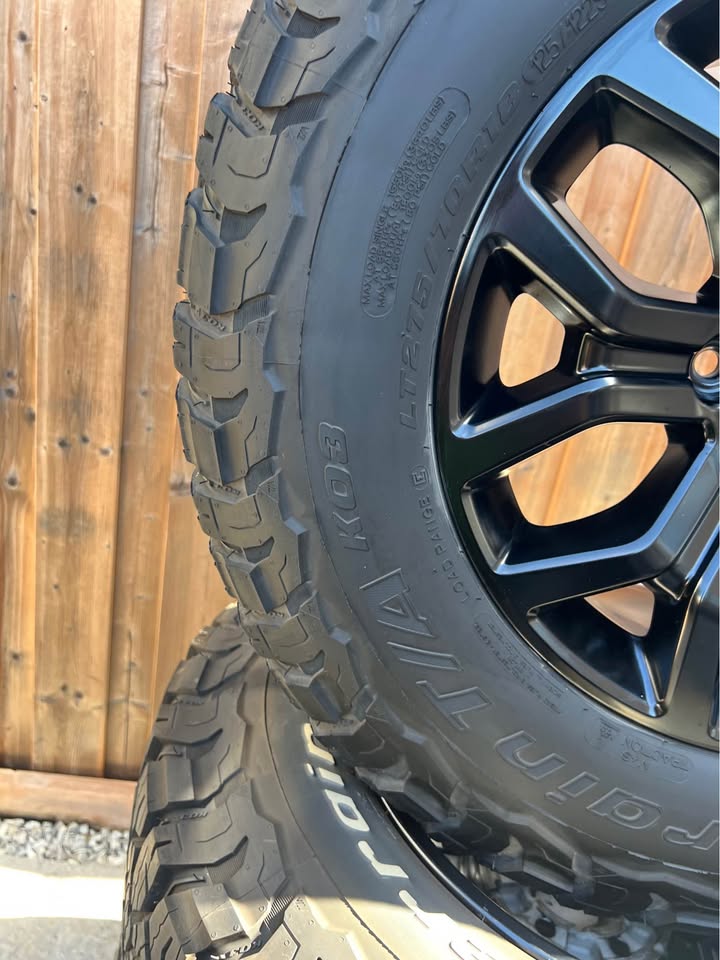 LIKE NEW - Bf goodrich k03 tires and Ford f150 tremor rims - photo 3