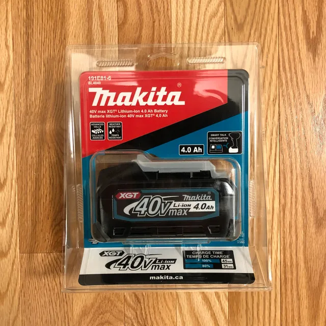 BRAND NEW - Makita 40v max XGT 4.0ah battery thumbnail
