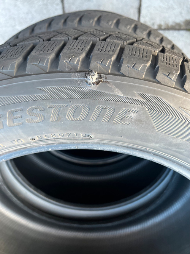 USED - 235/55/19 Bridgestone blizzak DM-V2 winter tires - photo 5