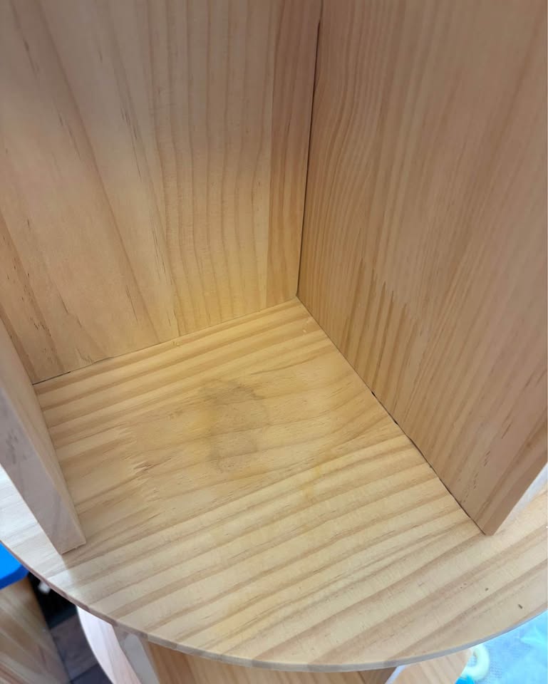 Rotating Bookshelf 360 Display 4 Tier (Solid Wood: Pine) - photo 3
