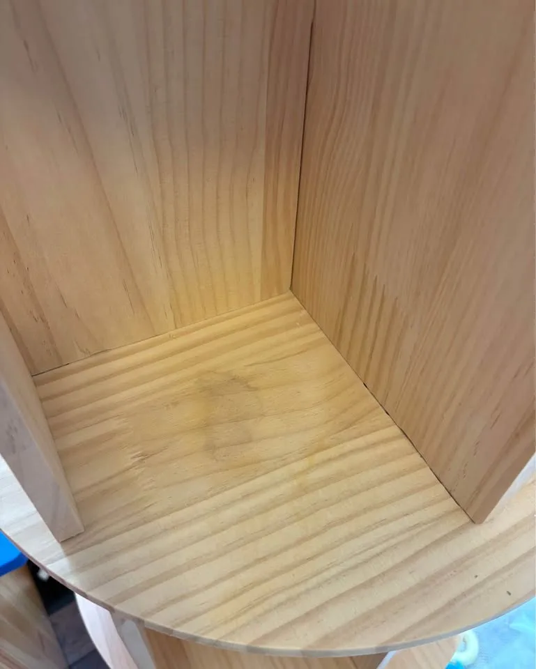 Rotating Bookshelf 360 Display 4 Tier (Solid Wood: Pine) image indicator(3)