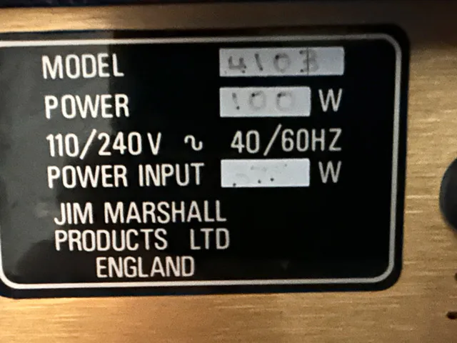 Marshall JCM800 2x12 Combo 100 Watt Lead Modified image indicator(2)