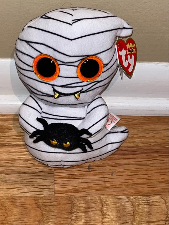 Ty beanie boo Ooooky. Fun Halloween beanie boo. Tags attached - photo 2