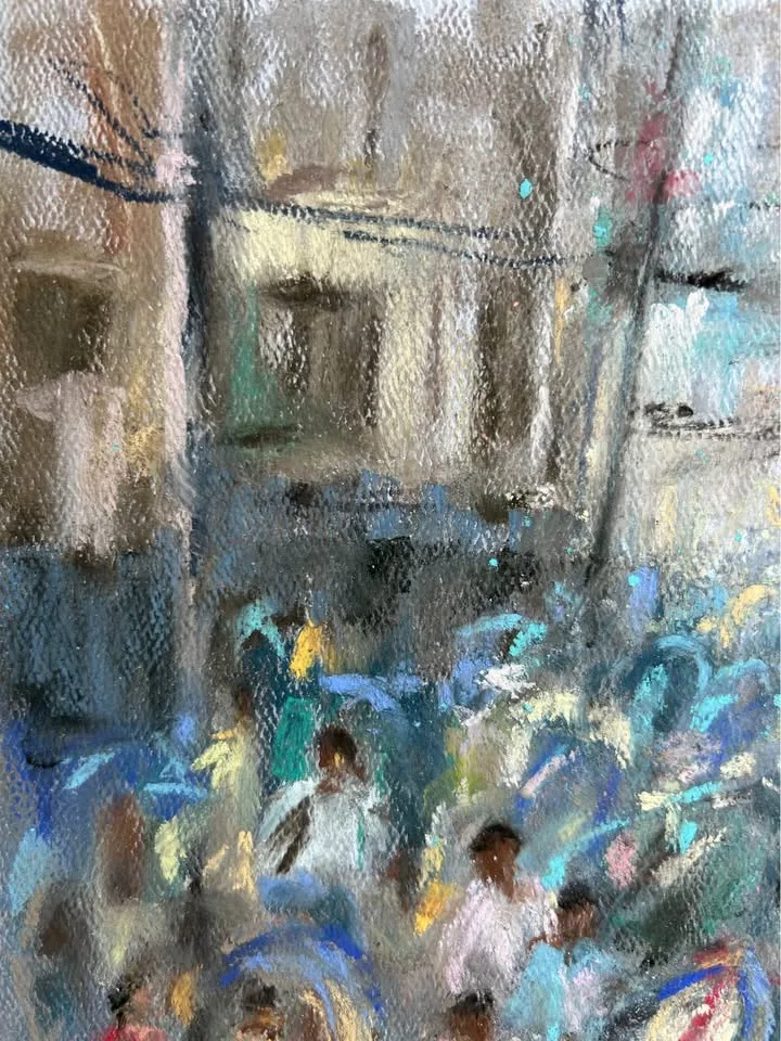 "Rush Hour" Original Pastel Painting image indicator(3)