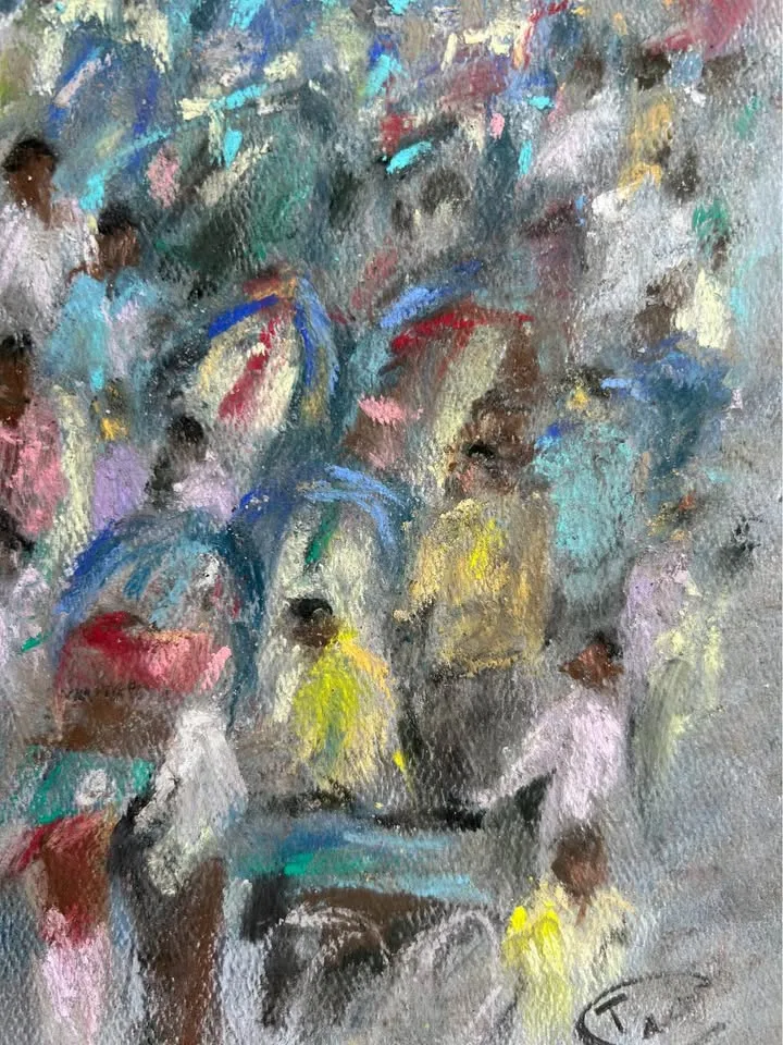 "Rush Hour" Original Pastel Painting image indicator(5)