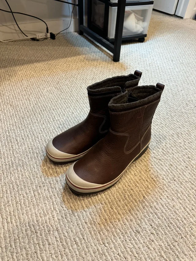 CLARKS Milwright Peak Brown Leather Boots Mens 12