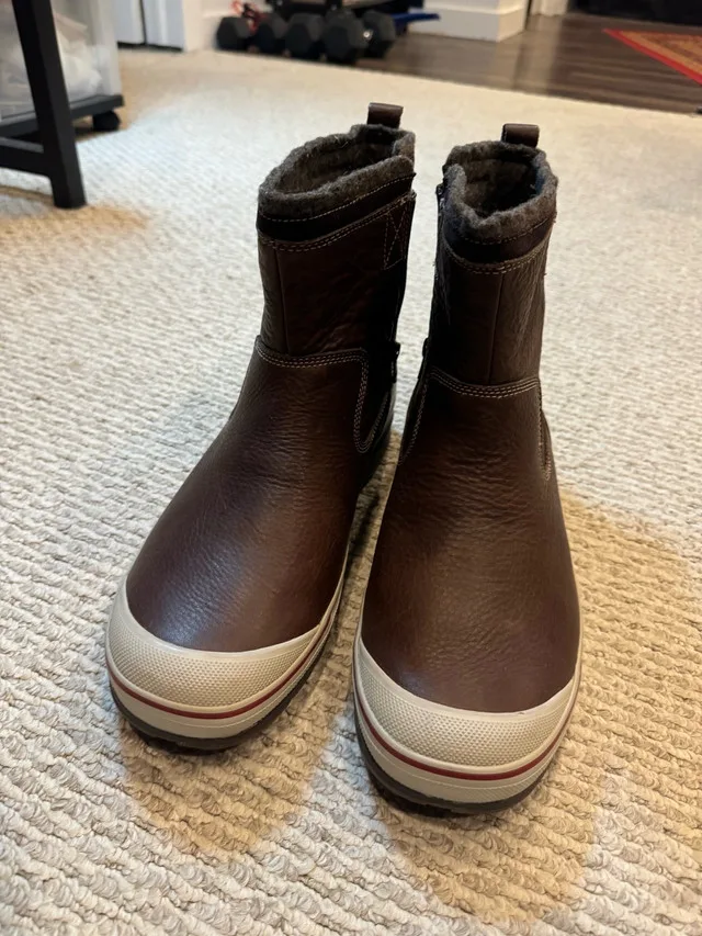 CLARKS Milwright Peak Brown Leather Boots Mens 12 image indicator(3)