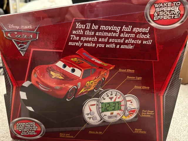 Disney Cars Finn McMissile alarm clock image indicator(2)