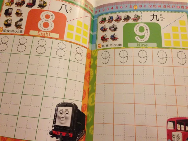 Brand new Thomas rewriting alphabet and numbers books image indicator(3)