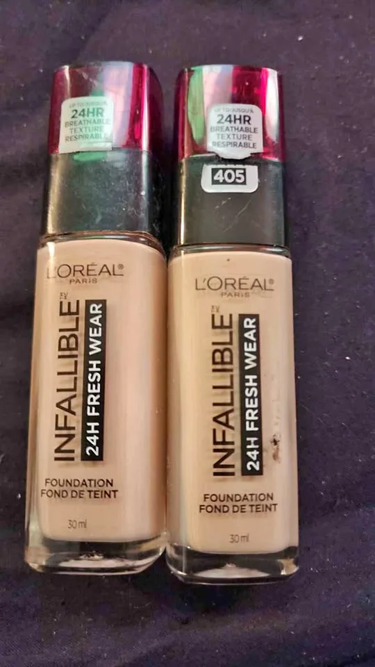 2 L'OREAL Infallible 24hr Freshware Foundation 405 30 ml