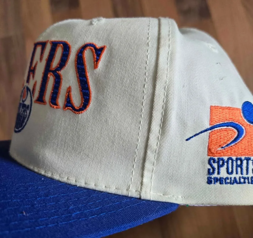 Vintage Edmonton Oilers NHL Hat Cap Snapback image indicator(2)