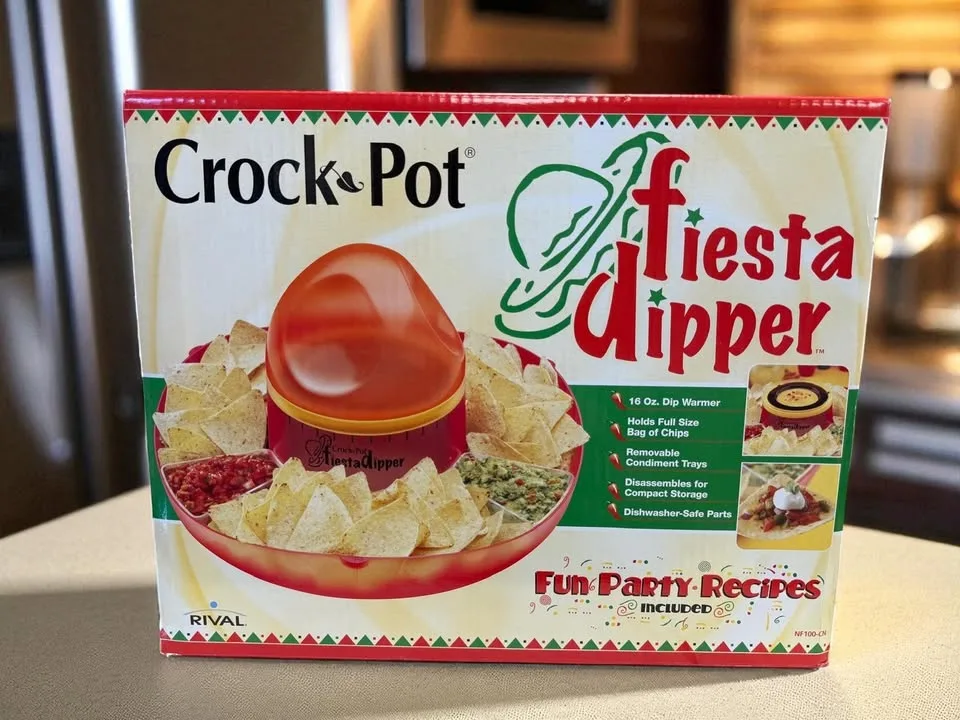 Crock Pot Dip Warmer party tray gift item nachos chips image indicator(2)