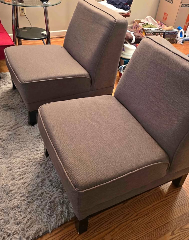 Grey Sofa Chair 2pc set