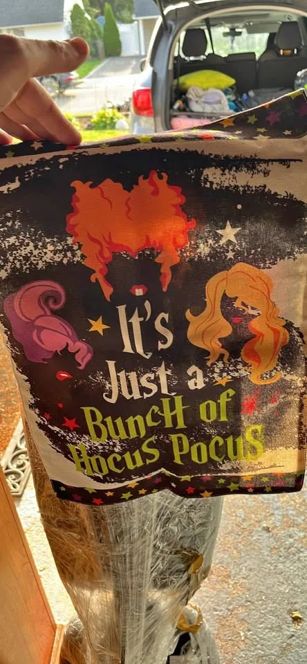 Hocus pocus garden flag thumbnail