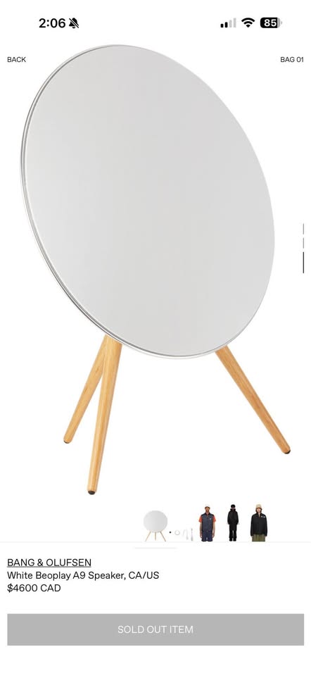 BANG & OLUFSEN White A9 4th Gen Wireless Speaker - photo 3