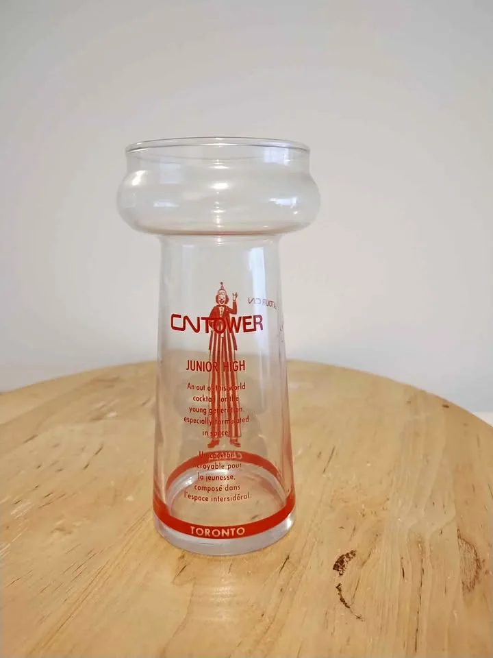 Vintage CN Tower cocktail glass thumbnail