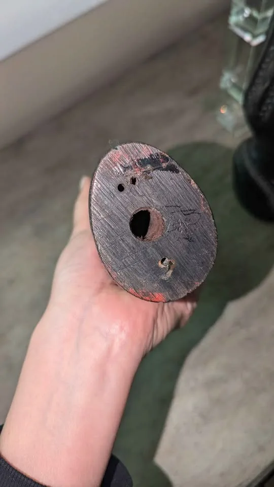 Vintage Ebony Wood Candlestick Holders - Pair image indicator(6)