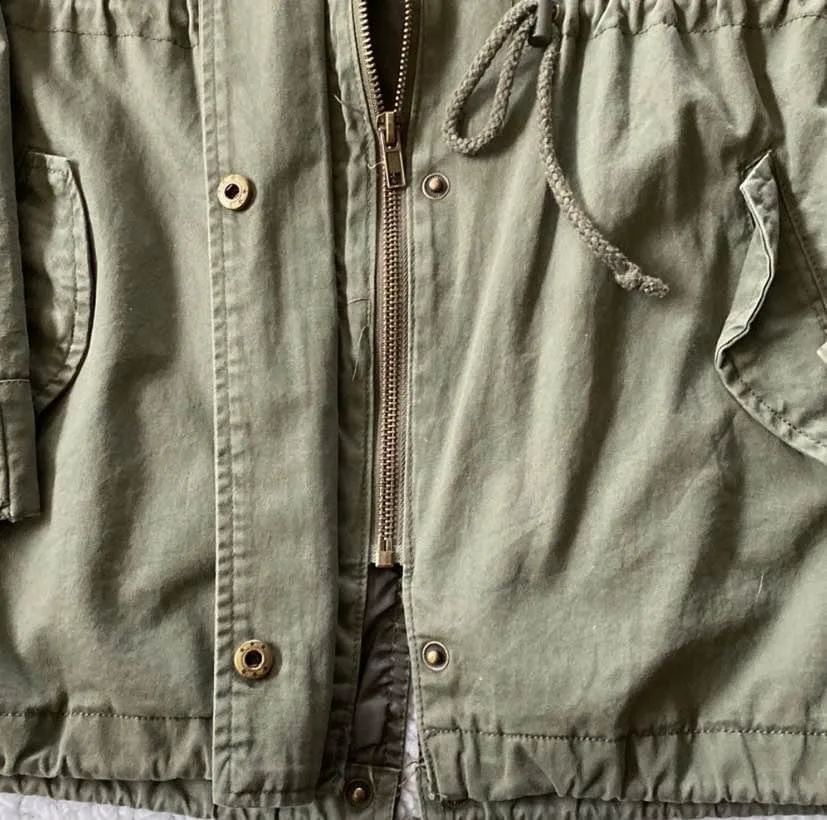 Khaki green Utility Jacket image indicator(2)