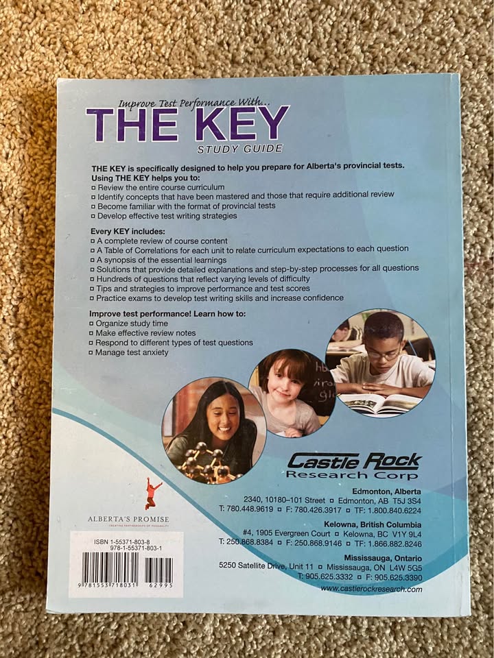 The Key Guide ( Chemistry 30, Biology 30 & Social Studies 30) - photo 5