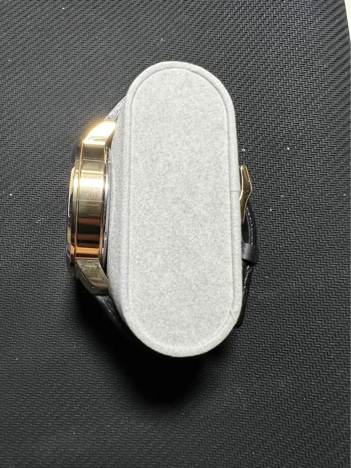 MVMT Men’s 45mm Gold-Black Leather Chronograph Watch image indicator(4)