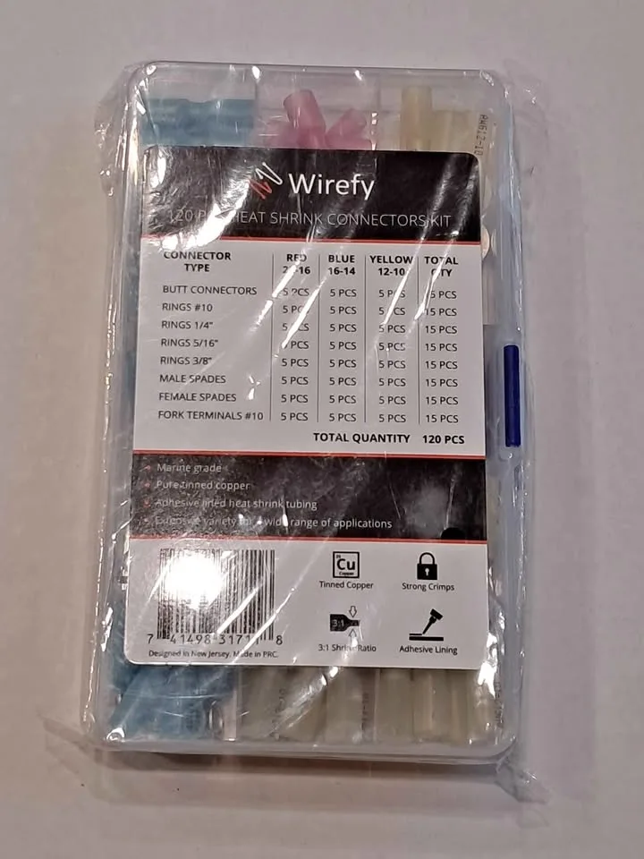 Wirefy 120pcs heat shrink connectors kit thumbnail