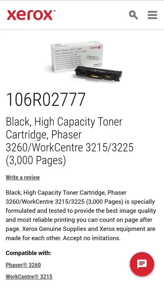 Xerox Toner Cartridge Phaser 3260/WorkCentre 3215/3225 image indicator(3)