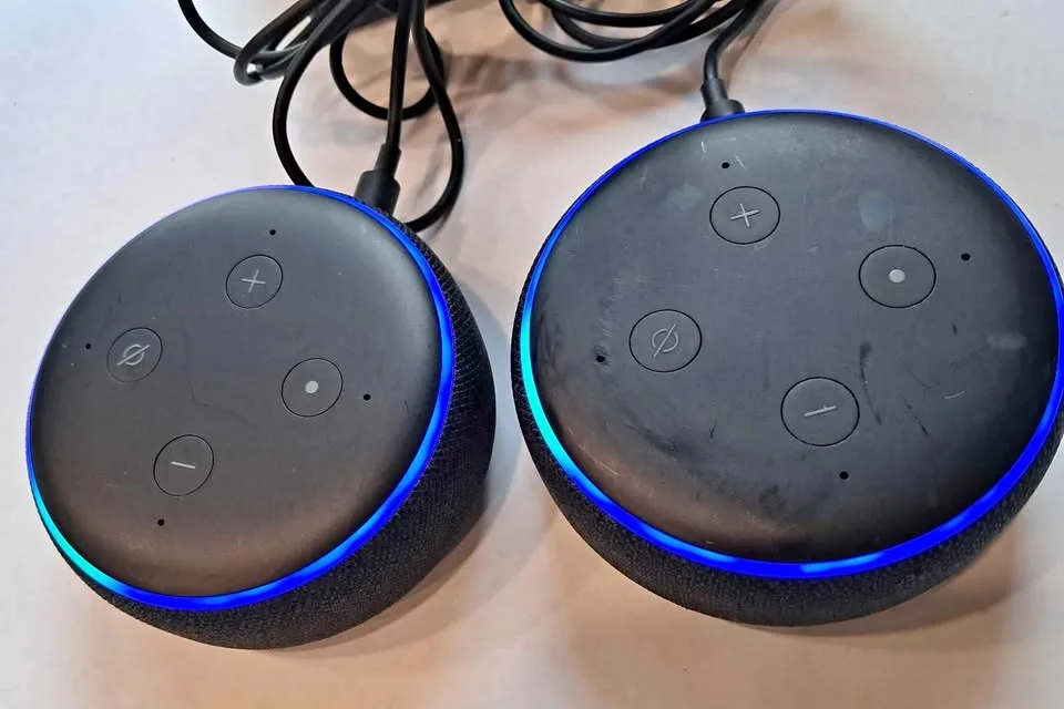 Amazon echo smart speaker model D9N29T $30 each thumbnail