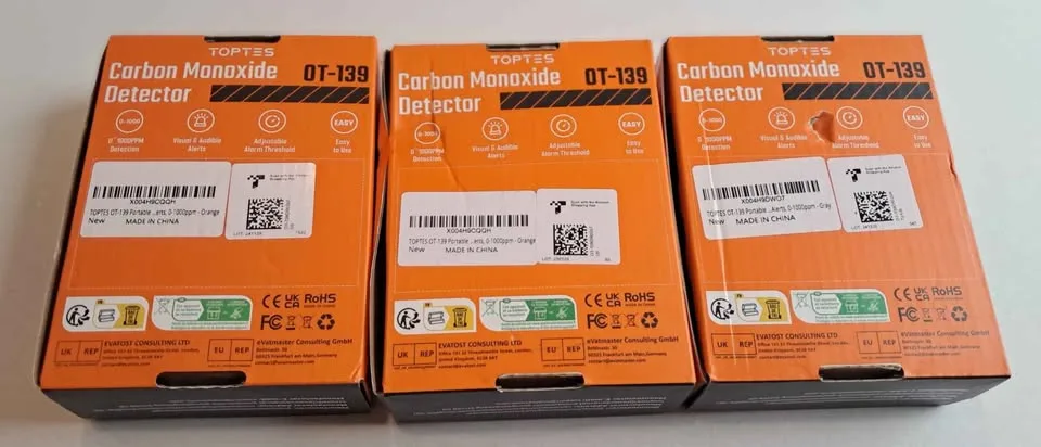 Toptes carbon Monoxide detector ot-139 $15 each image indicator(2)