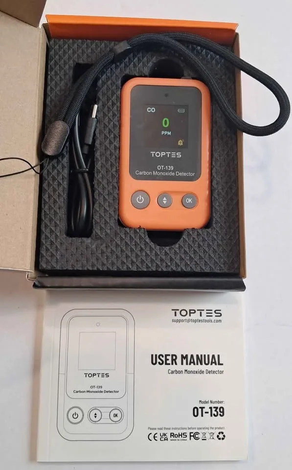 Toptes carbon Monoxide detector ot-139 $15 each image indicator(3)