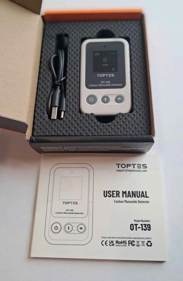 Toptes carbon Monoxide detector ot-139 $15 each image indicator(4)