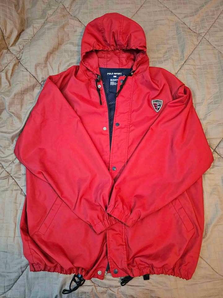 Mens Vintage Ralph Lauren Polo Sport Jacket Size L (Fits XL-XXL)