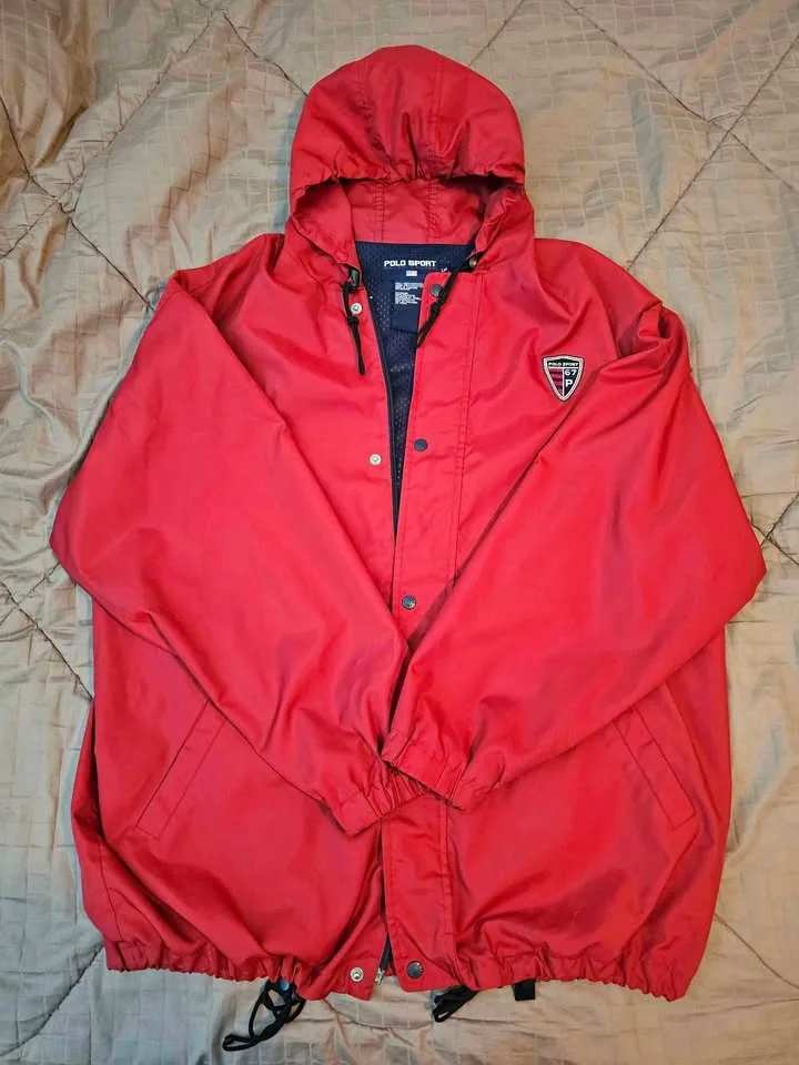 Mens Vintage Ralph Lauren Polo Sport Jacket Size L (Fits XL-XXL) thumbnail