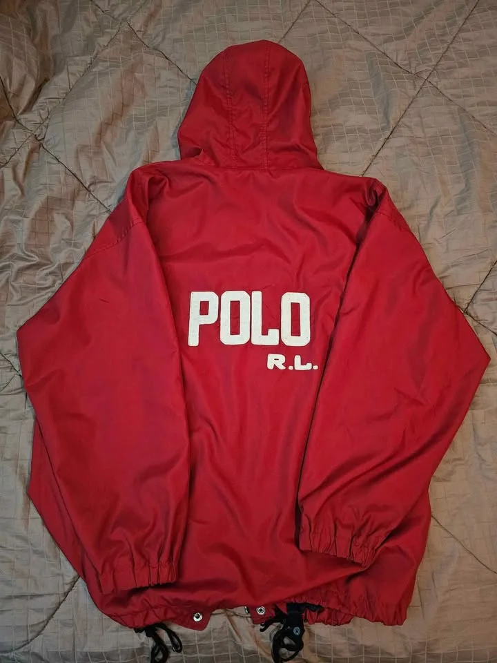 Mens Vintage Ralph Lauren Polo Sport Jacket Size L (Fits XL-XXL) image indicator(2)