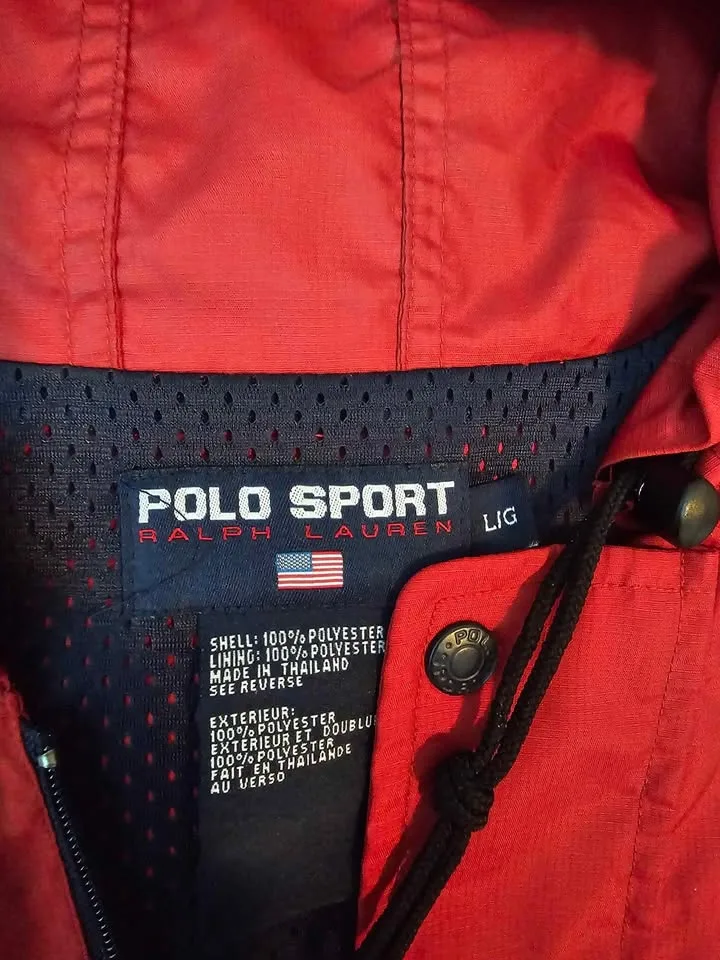 Mens Vintage Ralph Lauren Polo Sport Jacket Size L (Fits XL-XXL) image indicator(4)