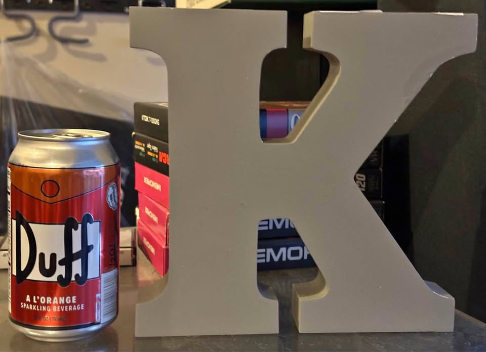 Large wooden letter K